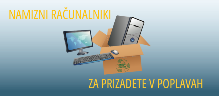 Namizni računalniki za prizadete v poplavah